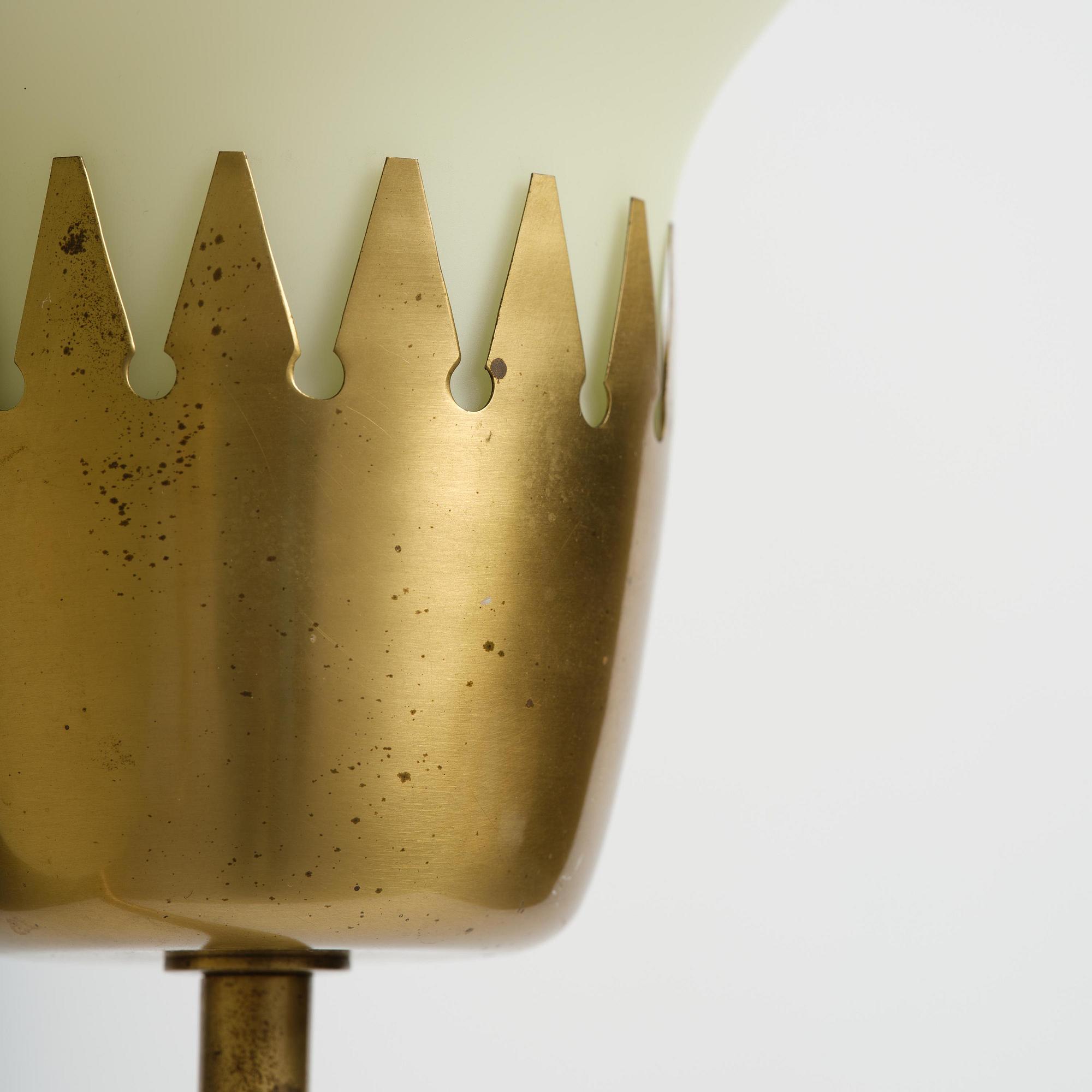 Hans Bergström, a rare ceiling lamp model "98", ateljé Lyktan, Åhus, 1940s-50s.
