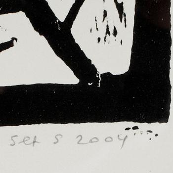 SET SÖDERHOLM, träsnitt, signerad o numrerad 12/40, daterad 2004.