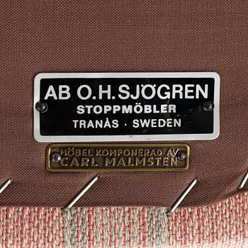 Carl Malmsten, Armchair, “Farmor”, AB O.H. Sjögren, second half of the 20th century.