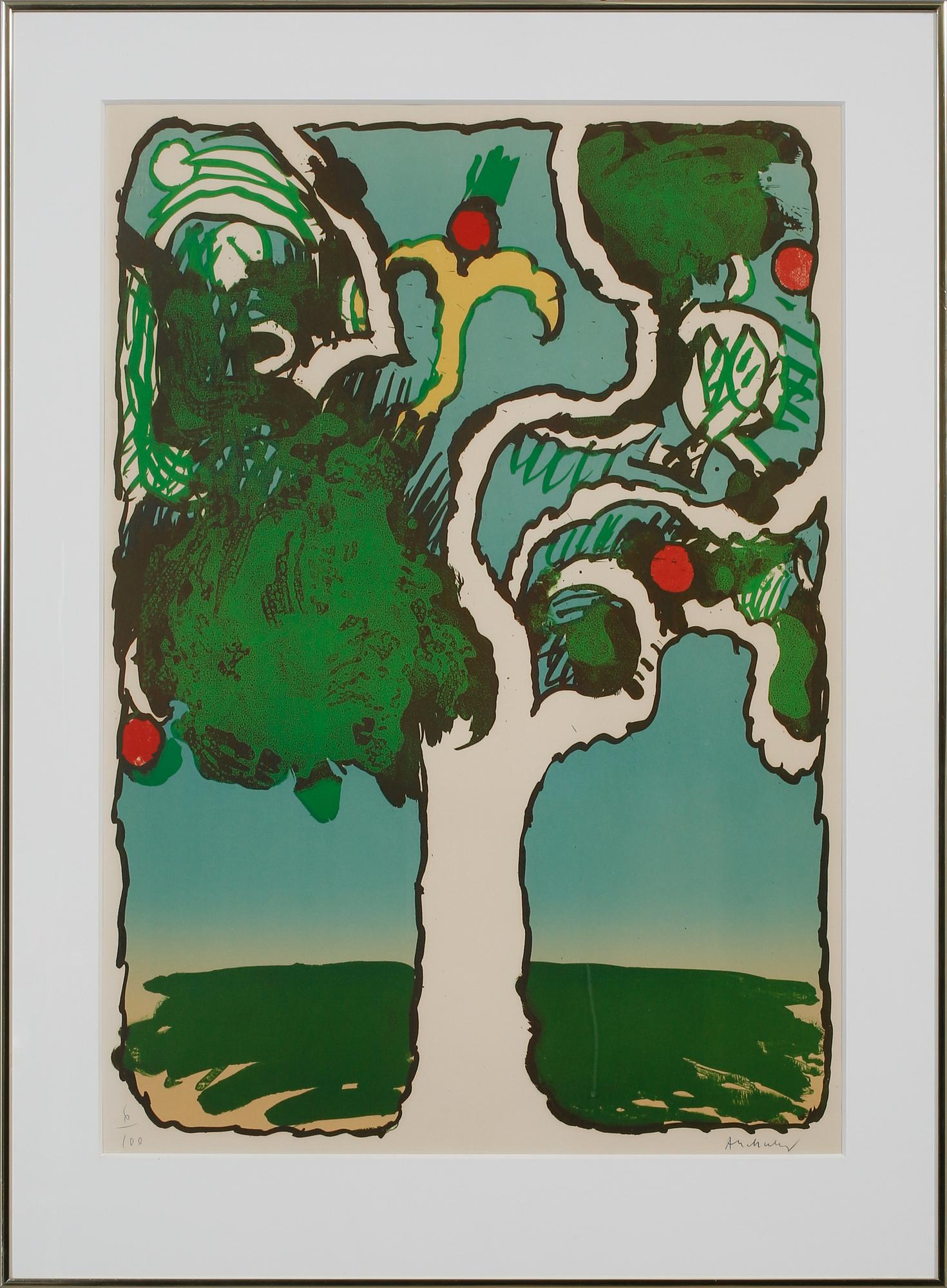 PIERRE ALECHINSKY, litografi, signerad och numrerad 6/100.