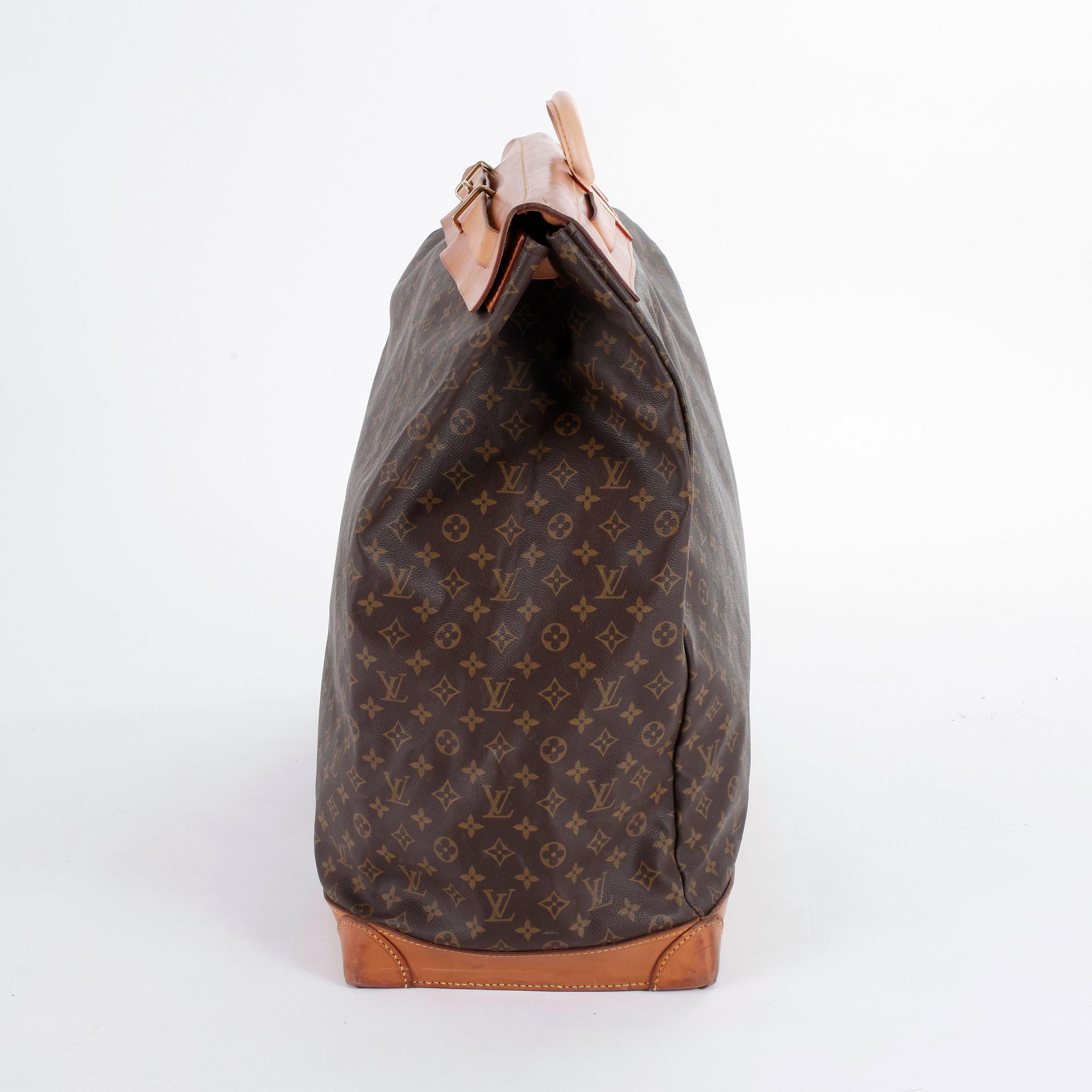 LOUIS VUITTON, a monogram canvas weekend bag, "Steamer bag 60".