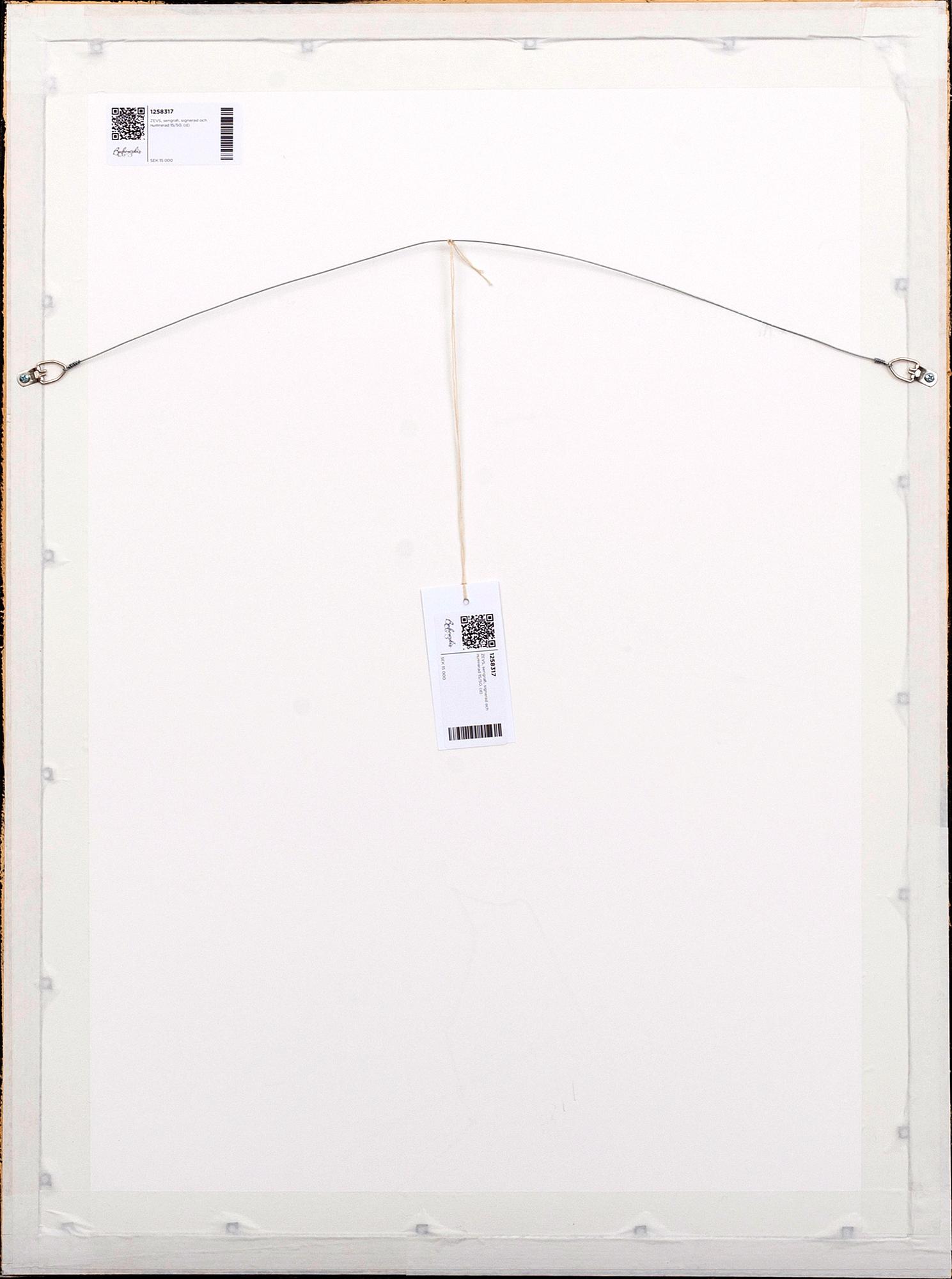 ZEVS, serigrafi, signerad och numrerad 15/50.