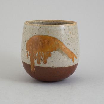 ROLF PALM, a stoneware vase from mölle, signed.