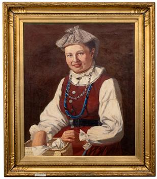 163. Sigfrid August Keinänen, SEISOVA NAINEN.