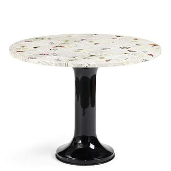 Piero Fornasetti, an "Ultime Notizie" table, Fornasetti, Milan, 2019.