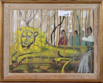 WALDEMAR SJÖLANDER, blandteknik. Sign.