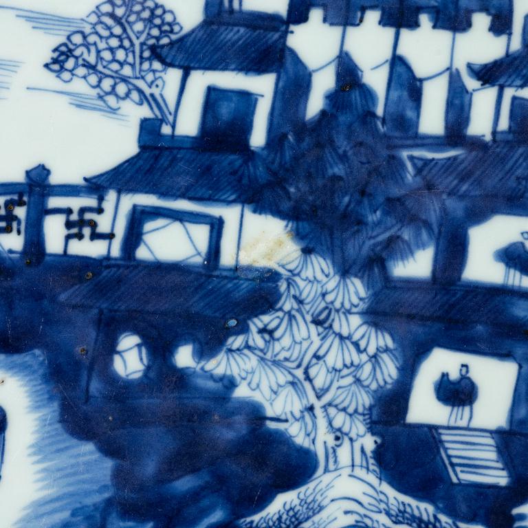 Stekfat, kompaniporslin, Kina, Qing dynastin, Qianlong 1736-95.