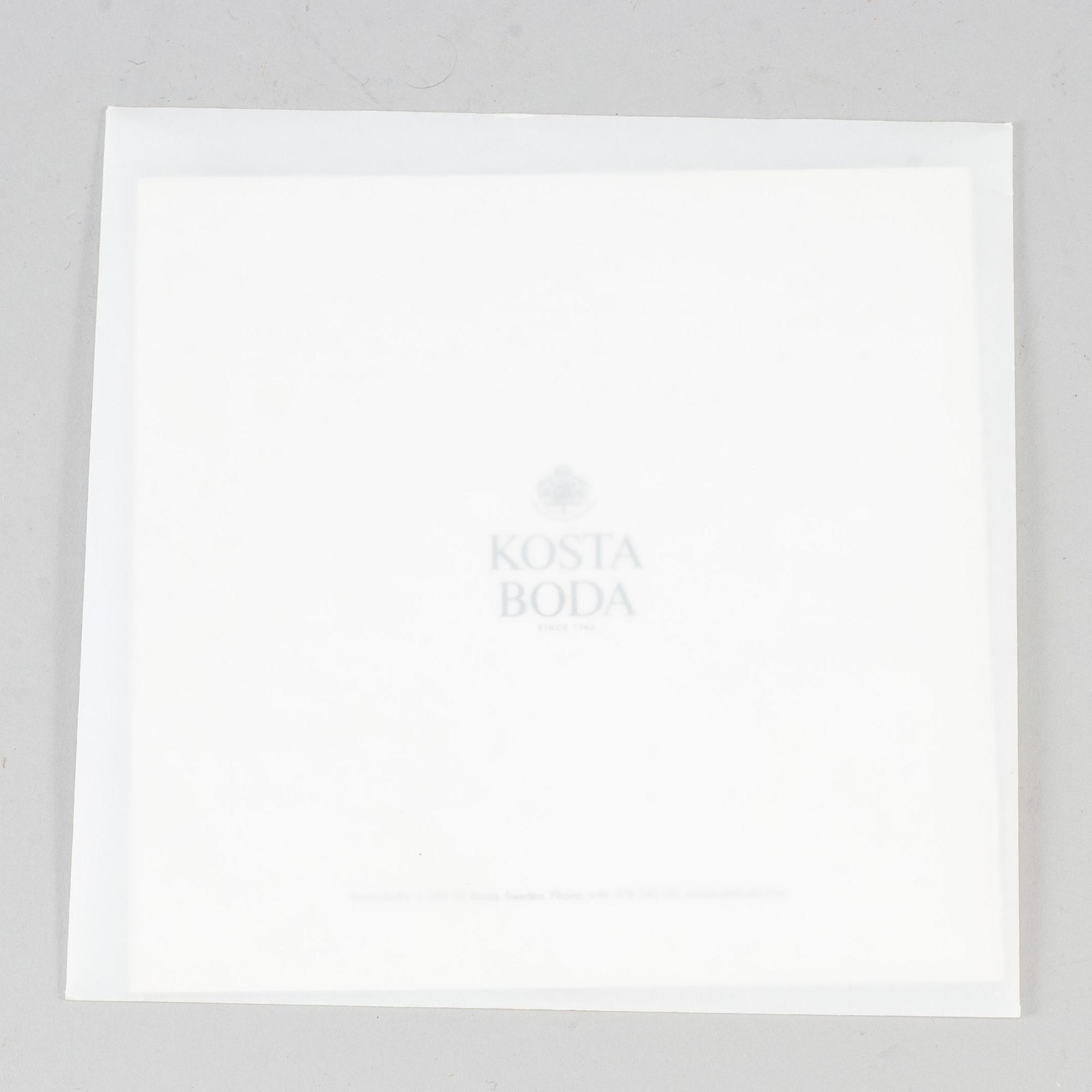 BERTIL VALLIEN, a unique Swedish artglass sculpture "Powerfigure", Kosta Boda,