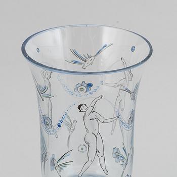 A Wiener Werkstätte glass vase, early 20th Century.