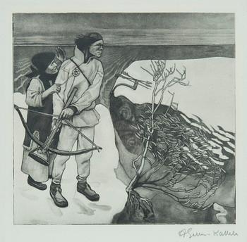 Akseli Gallen-Kallela, 'The revenge of Joukahainen'.