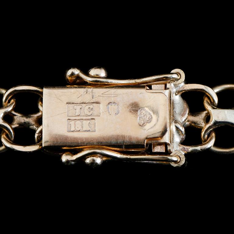 COLLIER, 18K guld, x-länk. Vikt ca 24 gram.