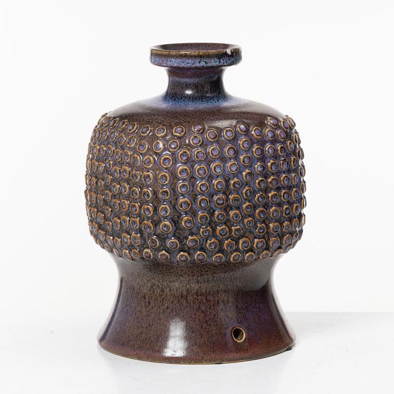 Stig Lindberg, vase/lamp base, Gustavsberg Studio, 1964.