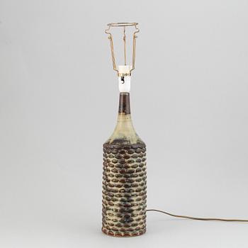 Axel Salto, a stoneware table lamp, Royal Copenhagen, Denmark, signed Salto.