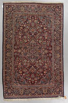 Matto, semi-antique/old Kashan, ca 203 x 130,5 cm.