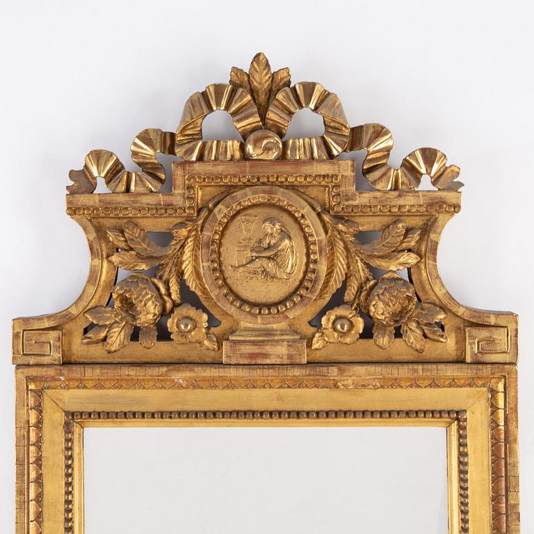 A gustavian mirror, Stockholm, late 18th century.