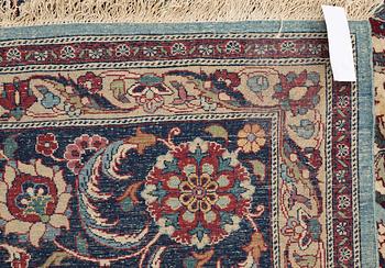 SEMI-ANTIQUE TEHERAN PART SILK. 313,5 x 213,5 cm.