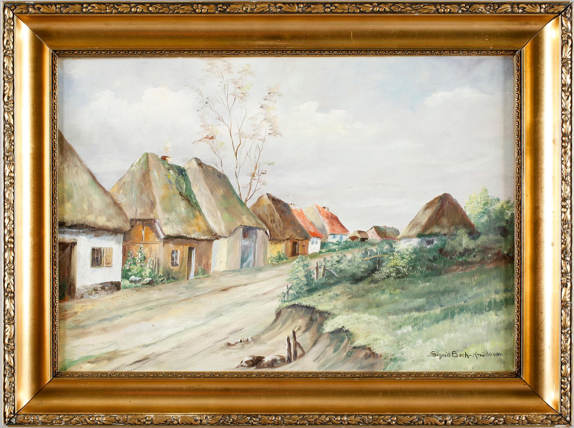 SIGRID BECH KNUDSEN, olja på duk, signerad.