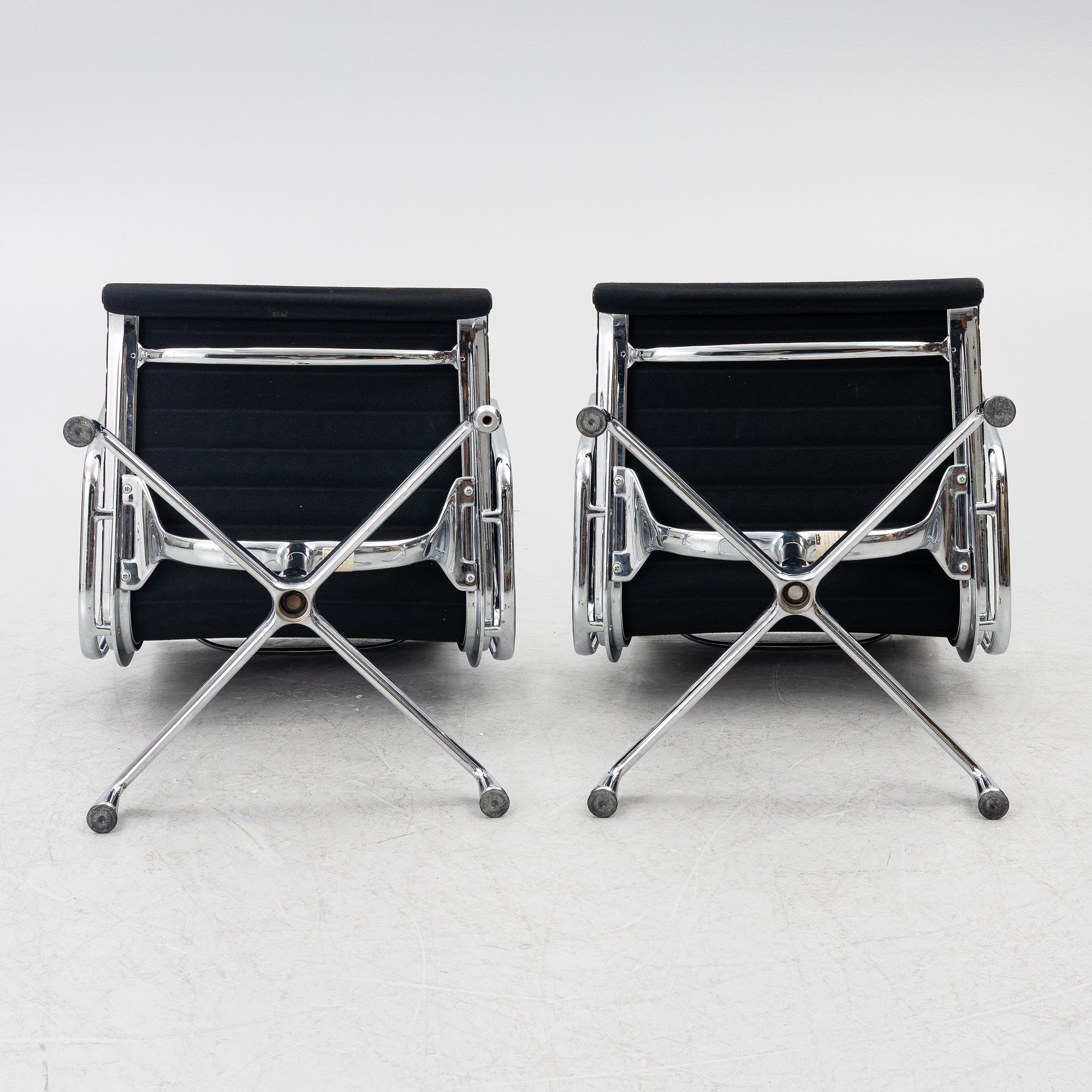 Charles & Ray Eames, armchairs, a pair, model EA 108, Vitra.