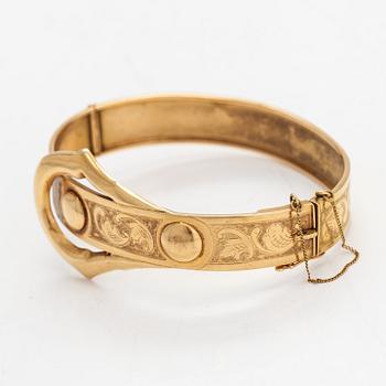 An 18K gold bracelet. Victor Janson Guldvaru AB, Lindesberg 1947.