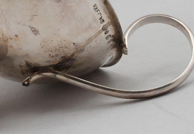 PUNCHKOPPAR, 6 st, silver, K & EC, Göteborg, 1951-1953. Vikt 181 g.