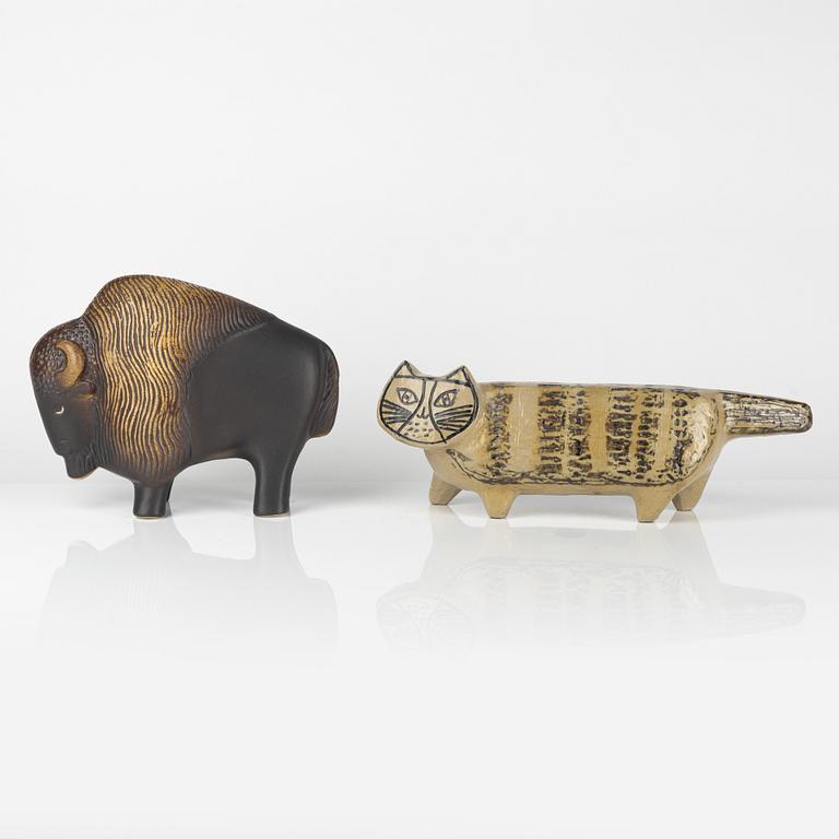 Lisa Larson, figuriner, 2 st, Gustavsberg.