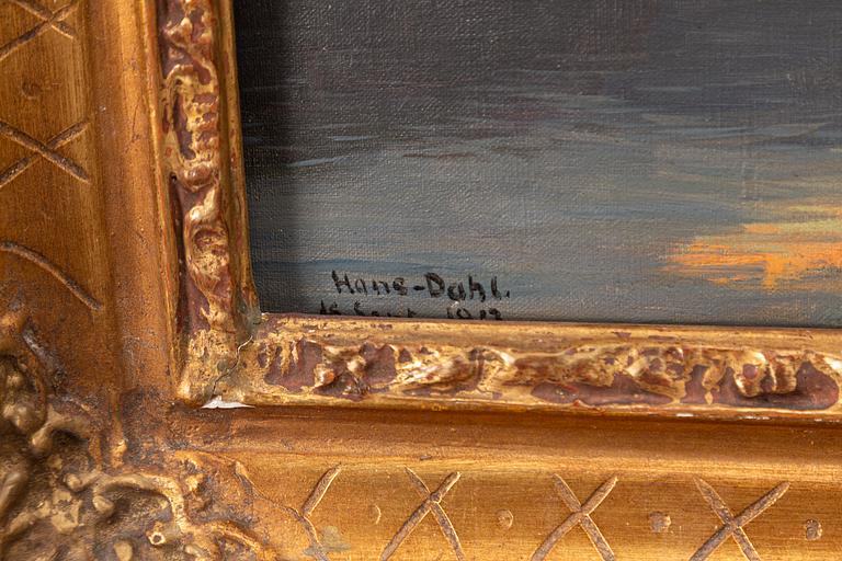 Hans Dahl, Twilight over the fjord.