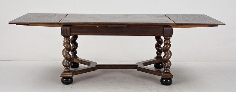 MATSALSGRUPP, 8 delar, barockstil, 1900-tal.