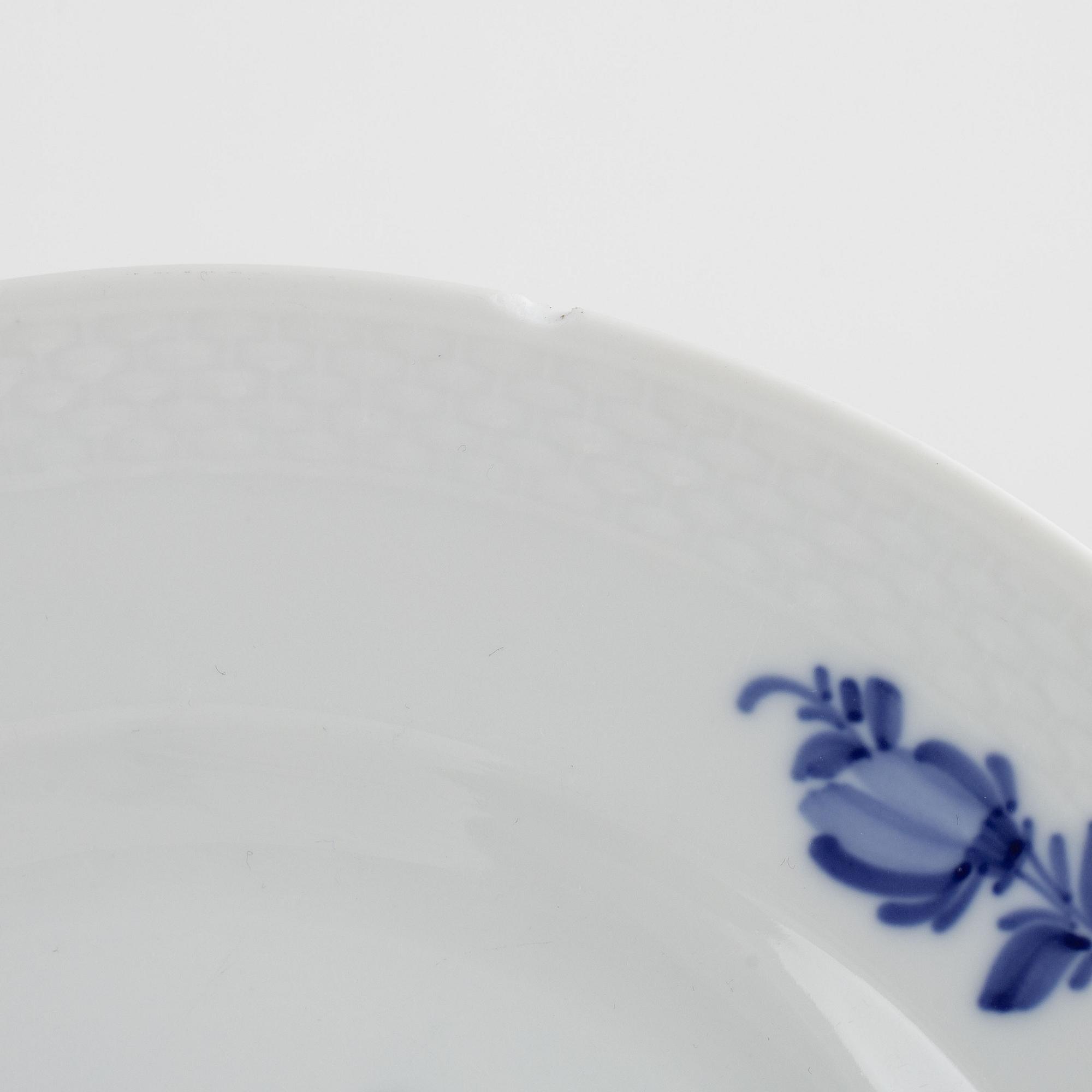 119 pieces of a 'Blue flower' porcelain service, Royal Copenhagen, Denmark.