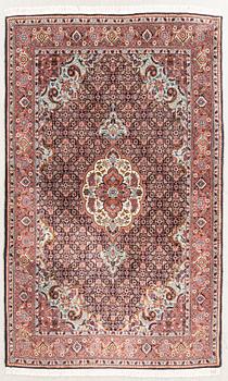 An old Bidjar carpet approx 210x138 cm.