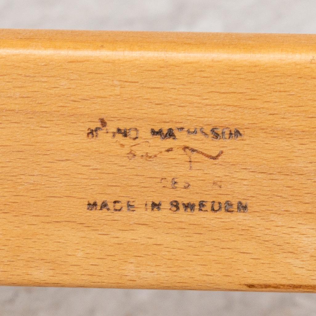 An 'Eva' easy chair by Bruno Mathsson for Firma Karl Mathsson dated 1971.