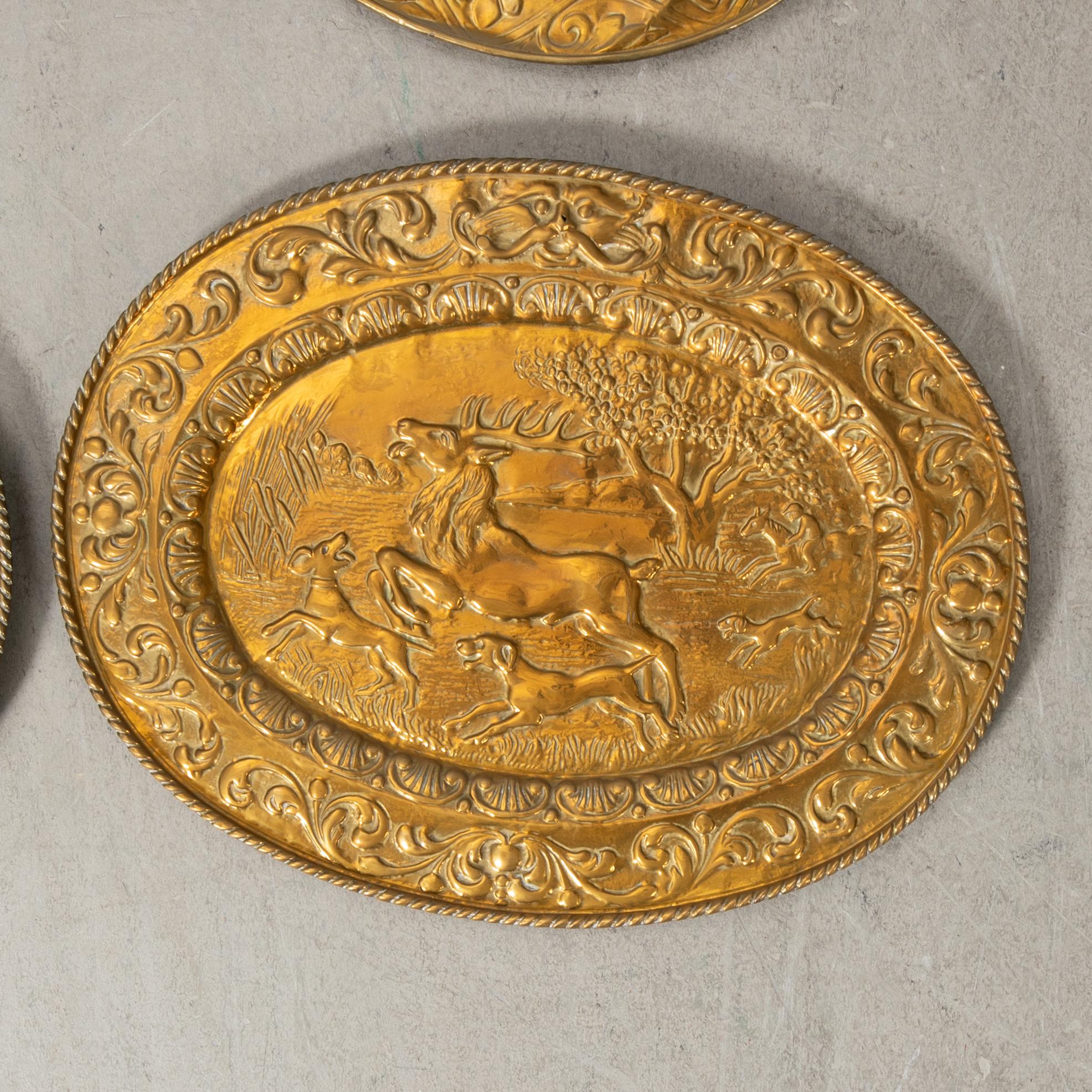 Wall plates 6 pcs Baroque style circa 1900.