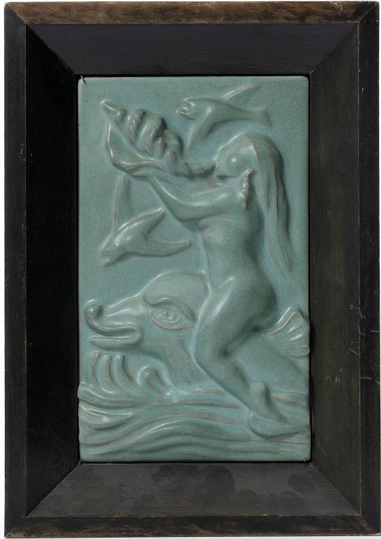 Nils Emil Lundström, a relief, Rörstrand.