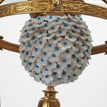 An Art Nouveau ceiling lamp, France, around 1900.