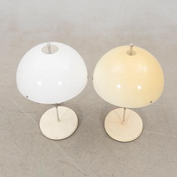 Table lamps, two by Fagerhult Lighting, late 20th century.