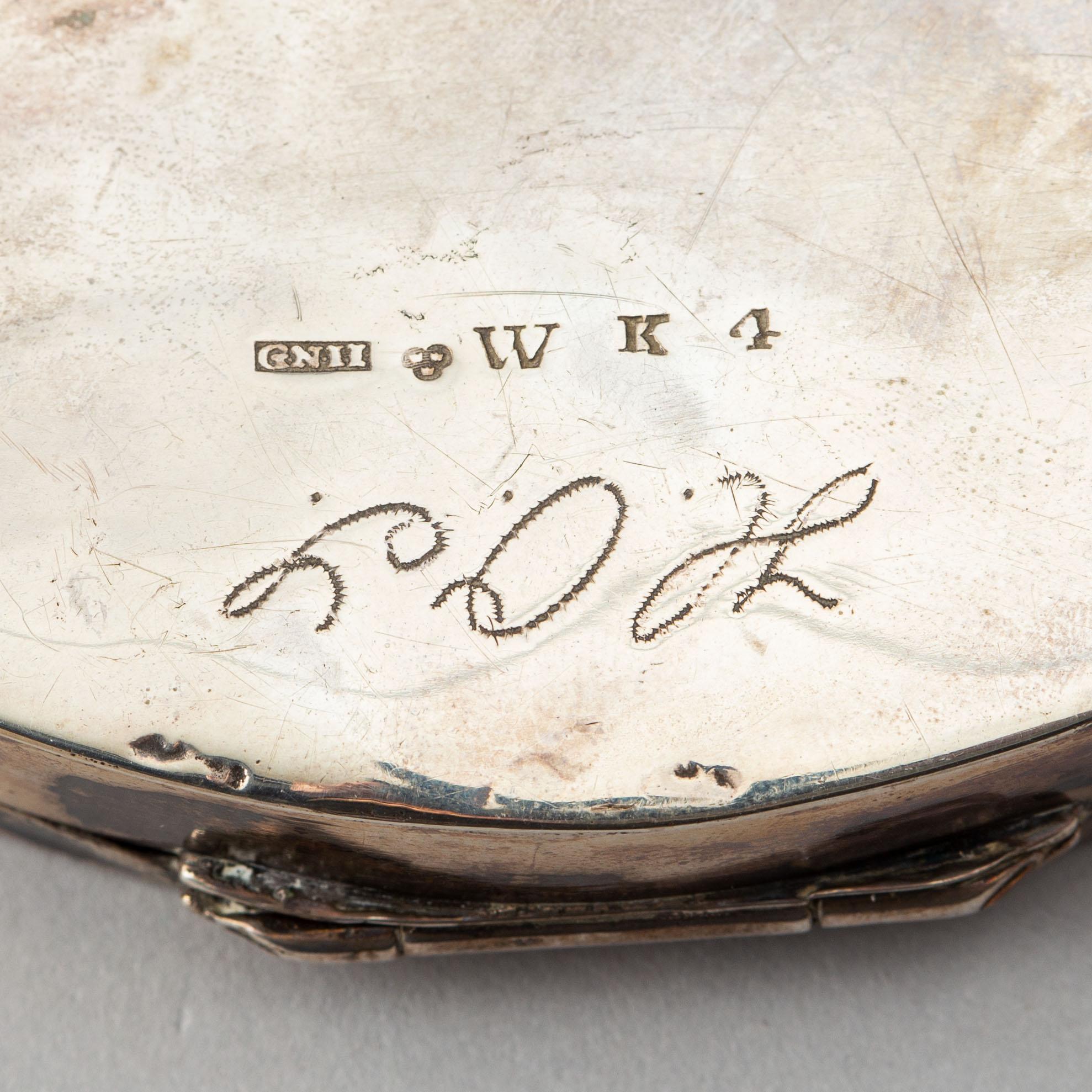 Thomas Beckman d.y. (1727-1759), bägare, silver, Örebro samt dosa och kopp, silver, 1800/1900-tal.