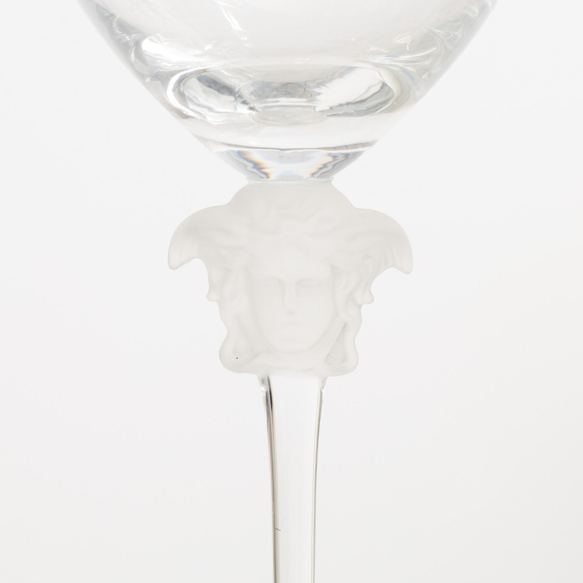 Versace, glass service, 46 pieces, "Medusa", Rosenthal.