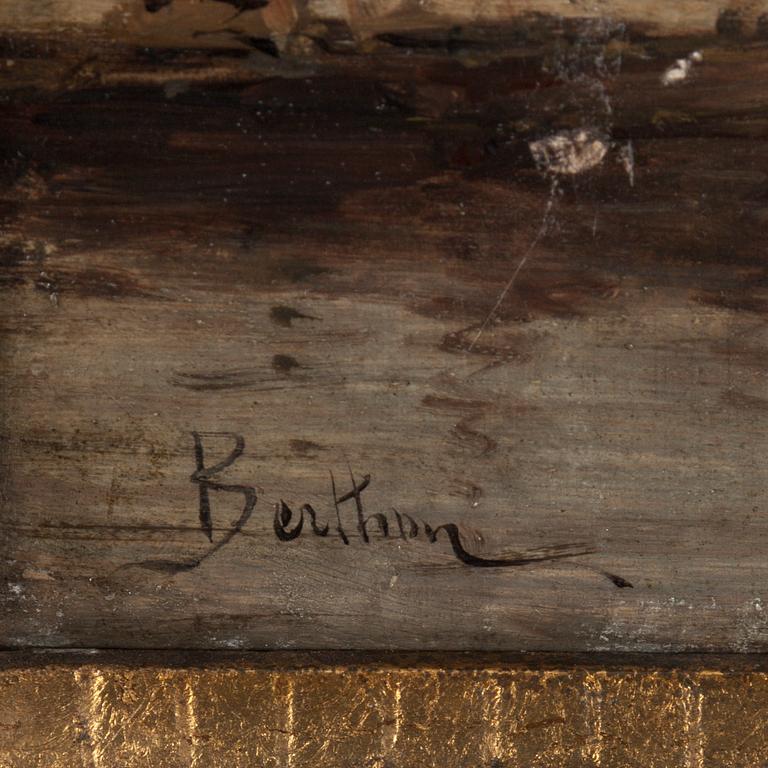 NICOLAS BERTHON, Attributed to. Oil on panel, signed.
