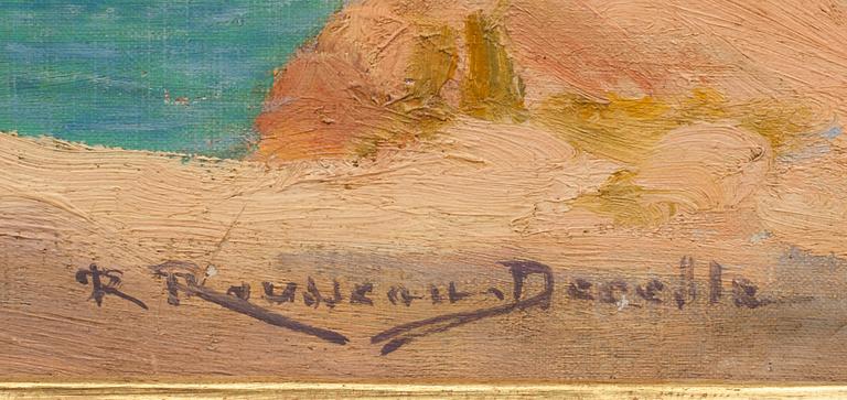 RENÈ A. ROUSSEAU-DECELLE, olja på duk. Signerad.