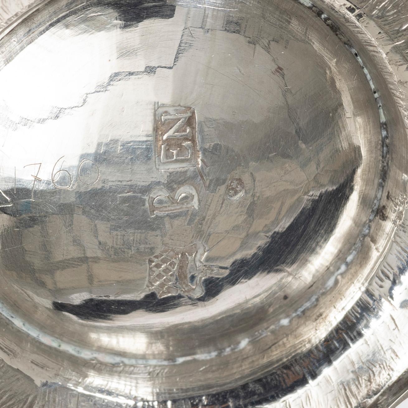A Swedish Rococo silver beaker, mark of Elias Noreus, Östhammar 1760.