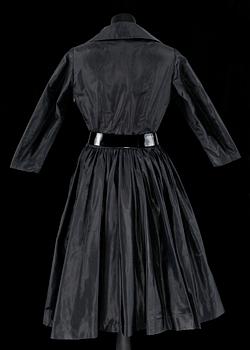 A 1950s/60s black silk dress by Nordiska Kompaniet.