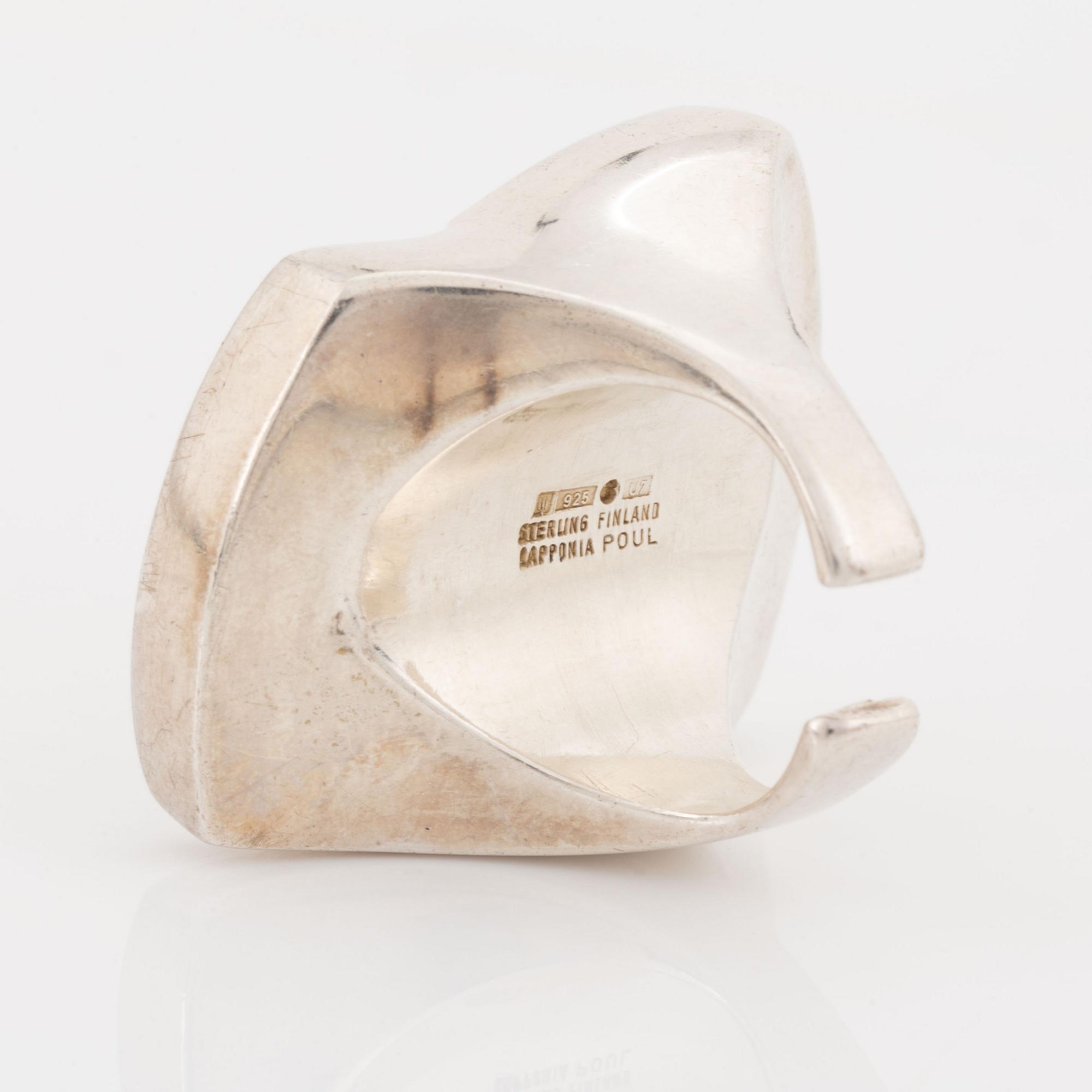 Poul Havgaard, Lapponia, ring, sterling silver.