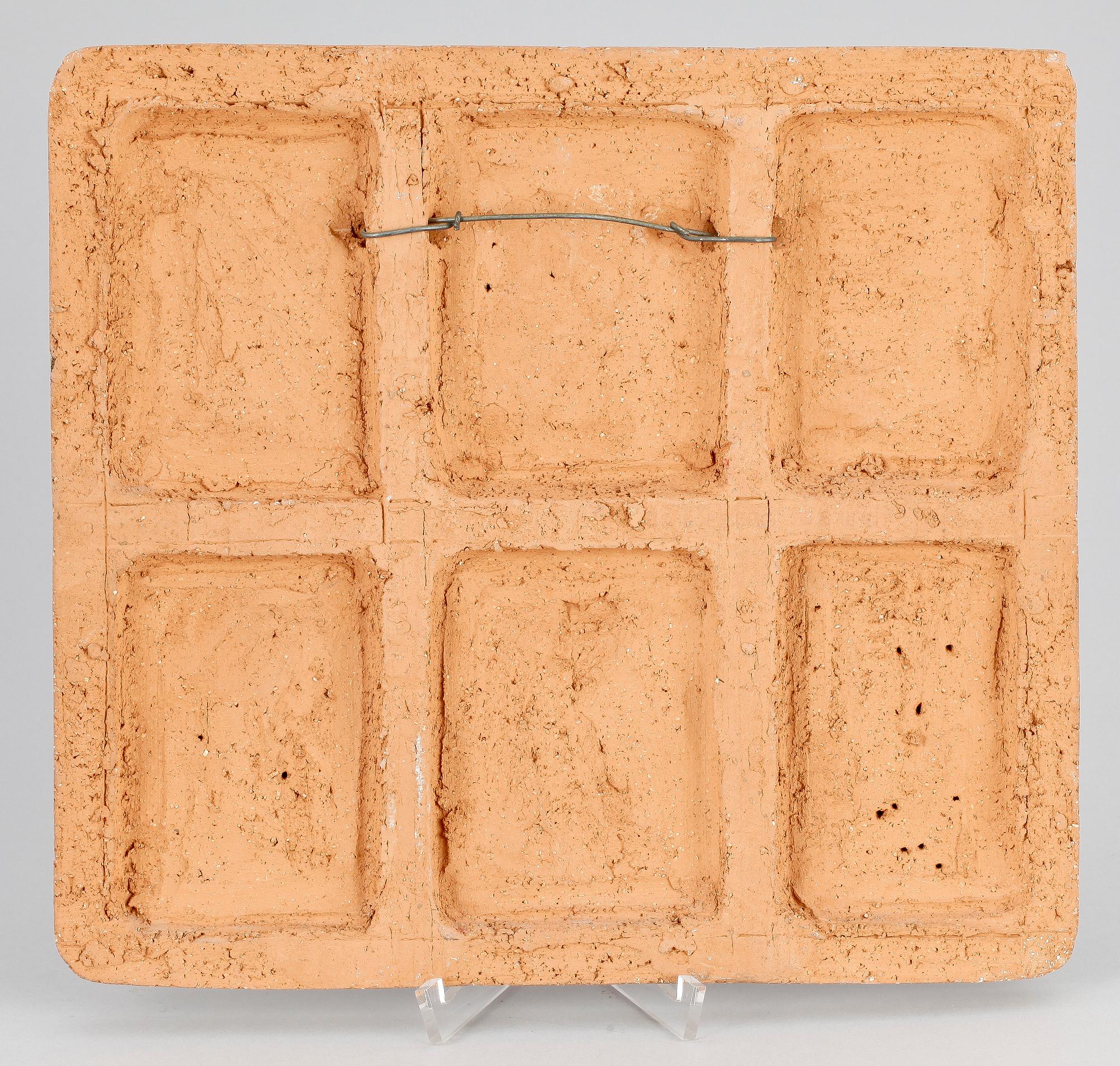 DAVID WRETLING, väggrelief, teracotta, sign.