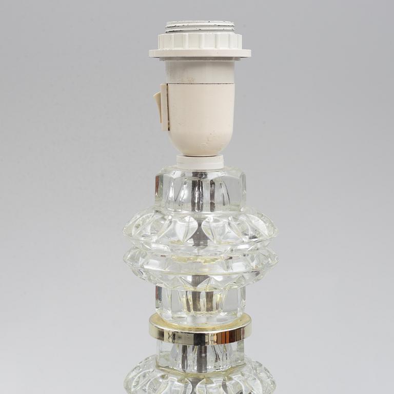 Carl Fagerlund, a floor lamp, Orrefors, 1960s.