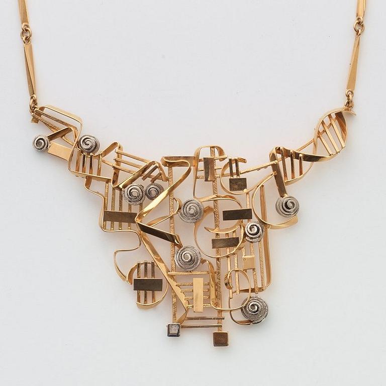 CLAES GIERTTA, collier,  Stockholm 1966, 18k.