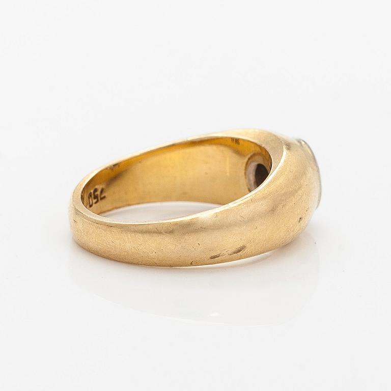 Ring, brilliant cut diamond, 18K gold.