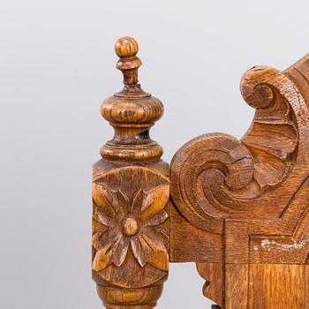 Six late 19th century neo-baroque chairs.