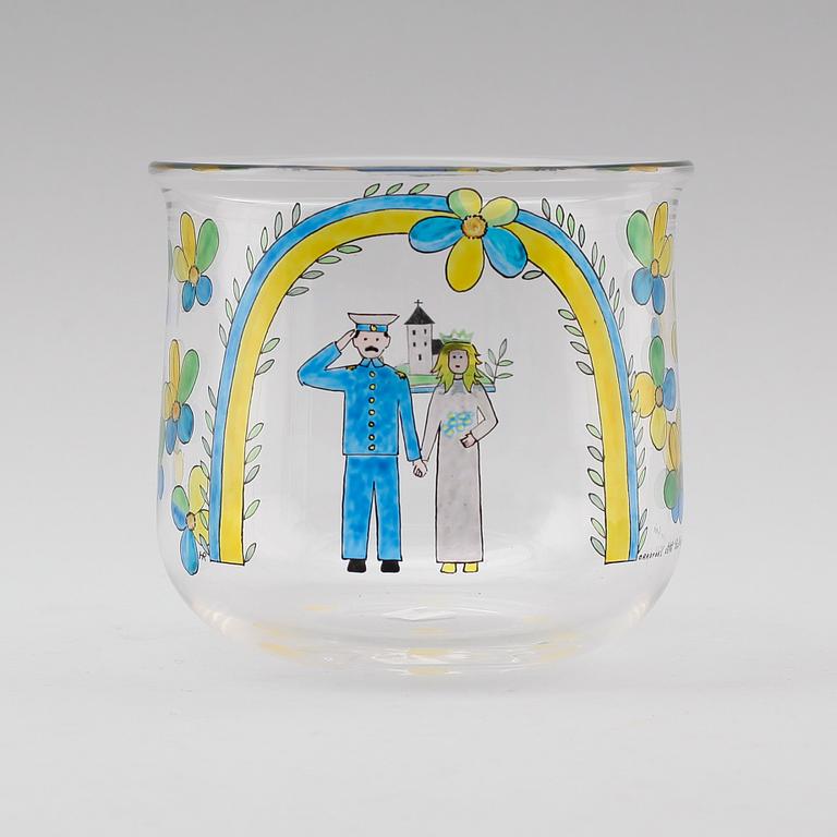 SKÅL, glas, Gunnar Cyrén, Orrefors Expo.