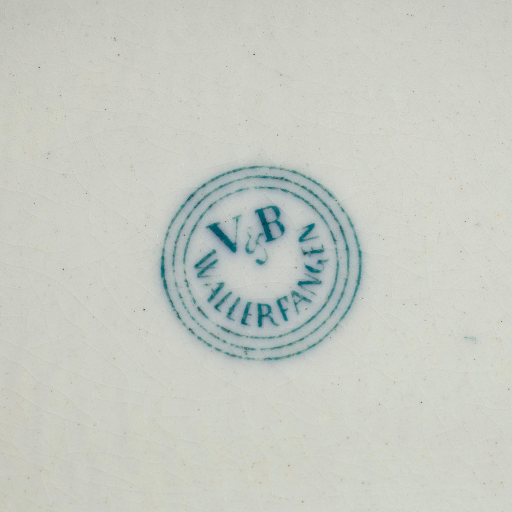 DOCKSERVIS, 16 delar, Villeroy & Boch, 1900-talets början.