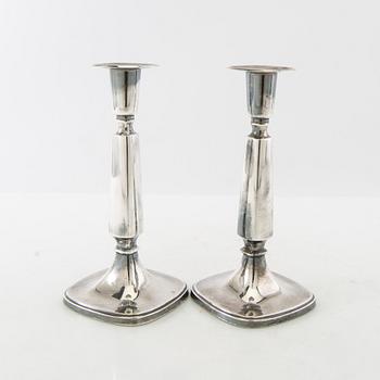 Tore Eldh, ljusstakar, ett par, silver, Cesons Guldvaru AB, 1971.