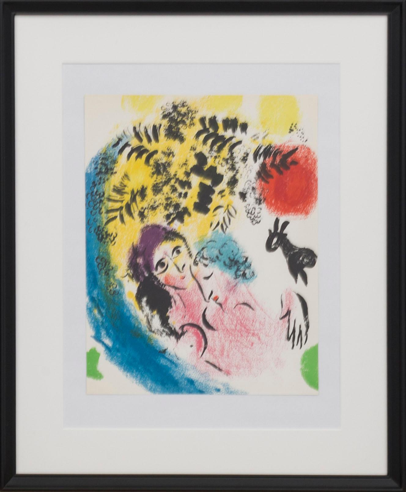 MARC CHAGALL, färglitografi, ur Chagall Lithographe I 1960.